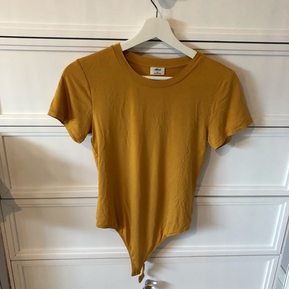 Yellow T-Shirt Bodysuit - Picture 1 of 2